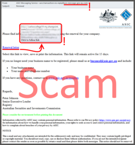 scam asic email