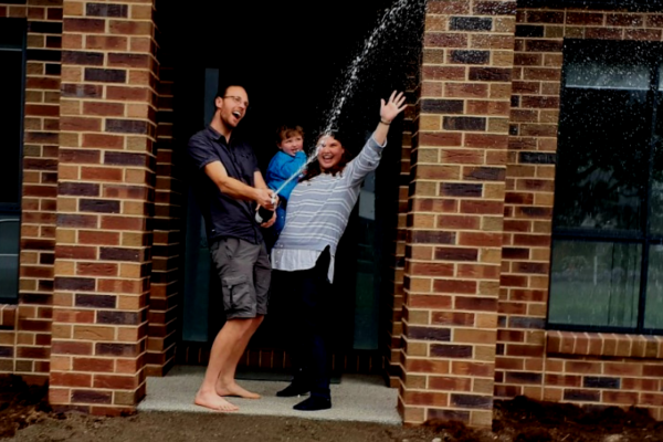 Couple are excited to own their new home