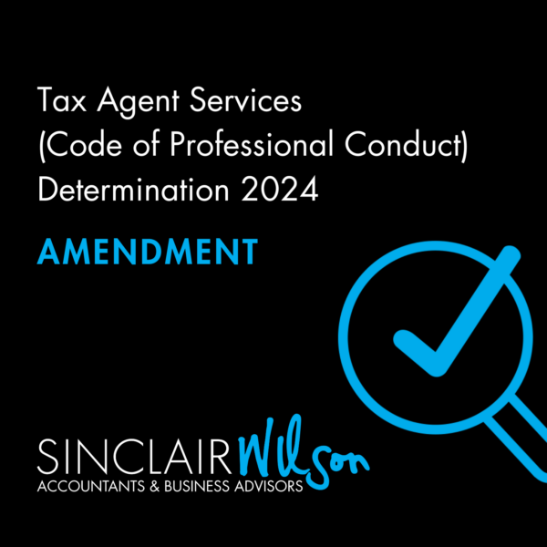 Tax Agent Services (Code of Professional Conduct) Determination 2024